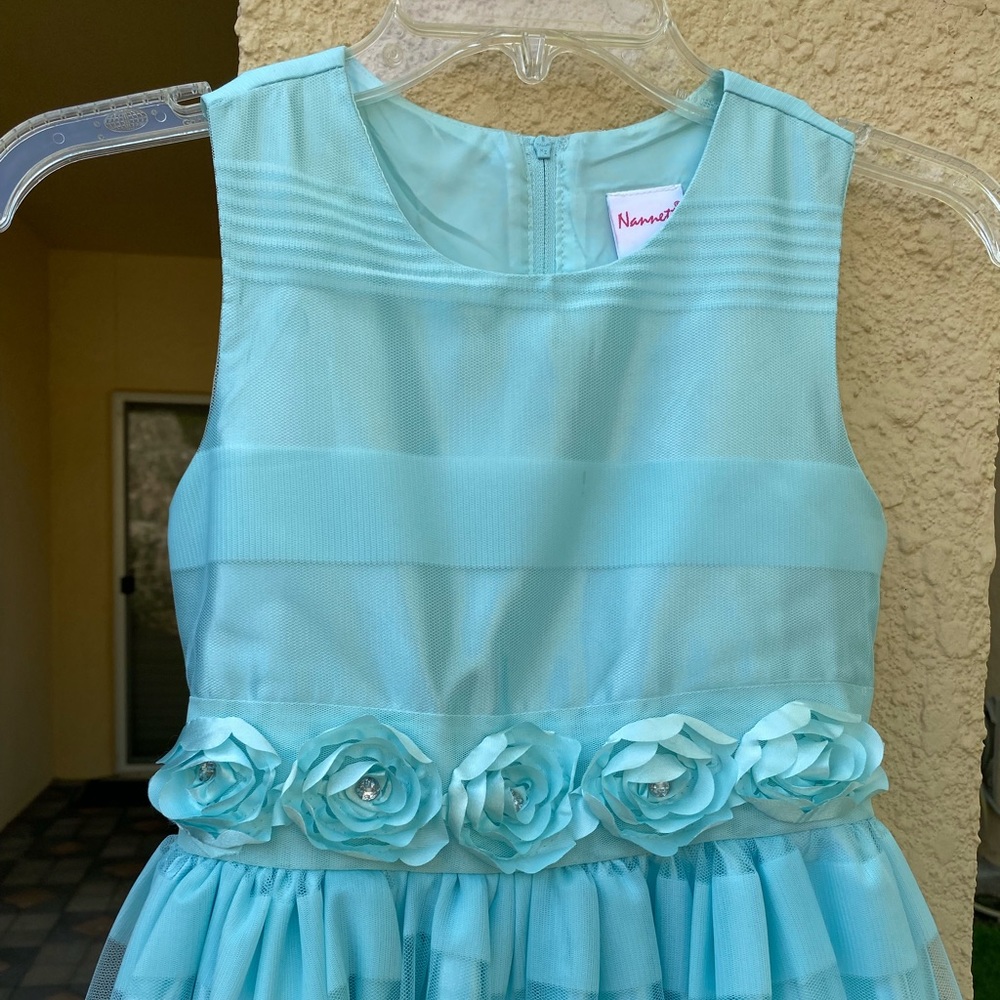 Nannette Girl Formal dress Teal Green Size 10